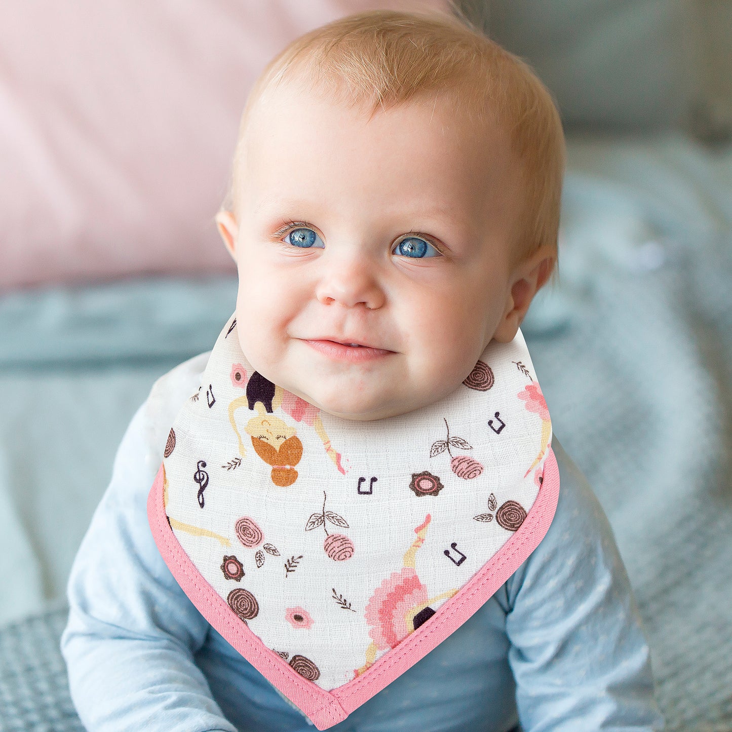 Muslin Bandana Bibs - Pack of 4's - Love To Dance - Dreams & Dimples